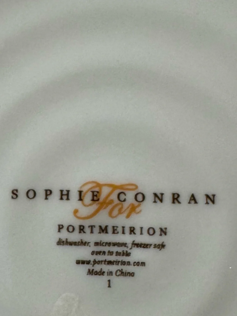 Portmeirion ceramic dinner